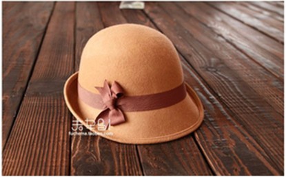 Hot! Free shipping high quality on sale roll-up hem hat fashion pure woolen fedoras cap