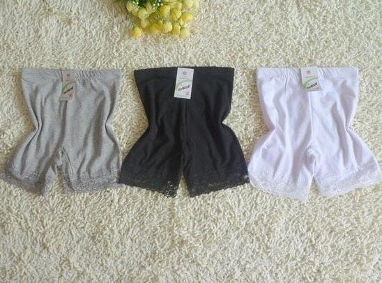 HOT!!!Free Shipping Modal cotton lace three pants safety pants underwear ladies' pants