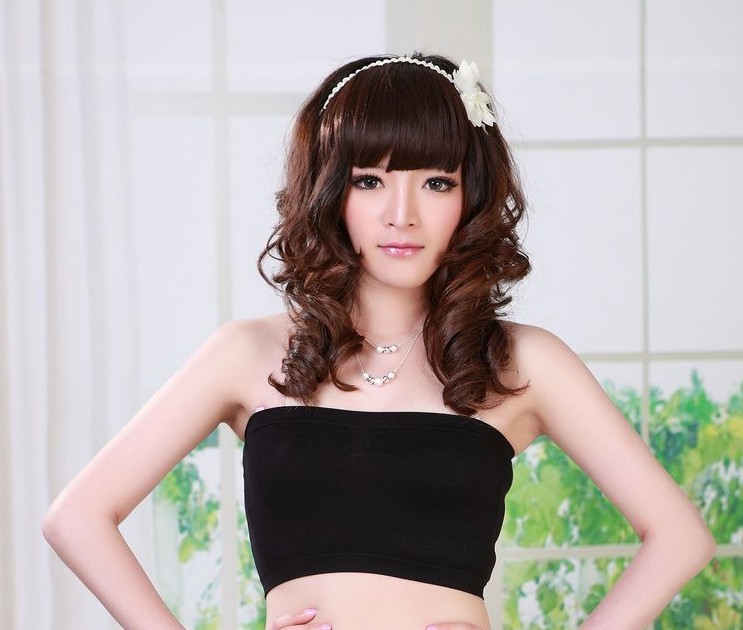hot free shipping Modal seamless push up sports tube top basic tube top bra underwear