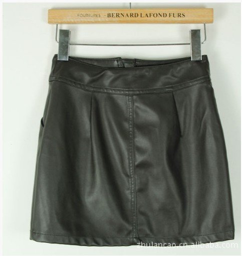 HOT free shipping!!!  New Arrival wholesale  cool women ladies leather skirt