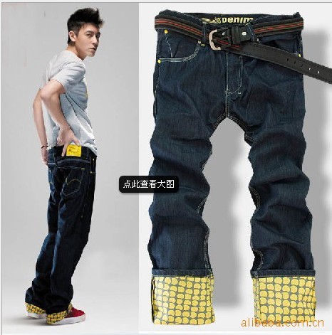 HOT!!!Free Shipping retail & Men's and Women's Professional jeans export quality famous brand Cotton Men Jeans pants/ 6609#