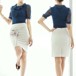 hot free shipping Summer formal OL outfit set work wear women's skirt fashion summer twinset work wear