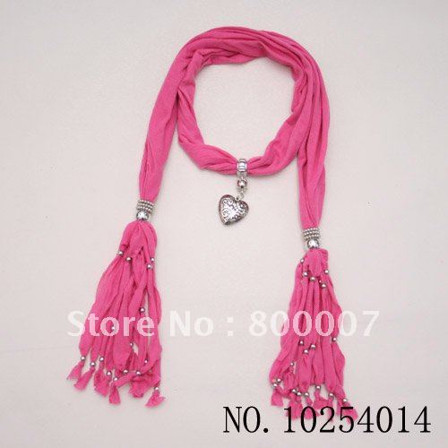Hot ! Free shipping wholesale 10pcs/lot mix colors13 kinds of colors fashion jewelry necklace scarf pendant scarves rayon scarfs