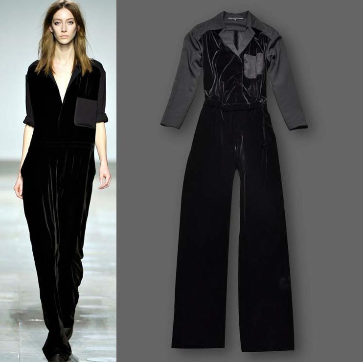 HOT!HOT!HOT!2012 Autumn Europe Luxurious Brand Velour Designer Pants Jumpsuits SS12391 Ladies' Ovealls Pants Wholesale Boutique