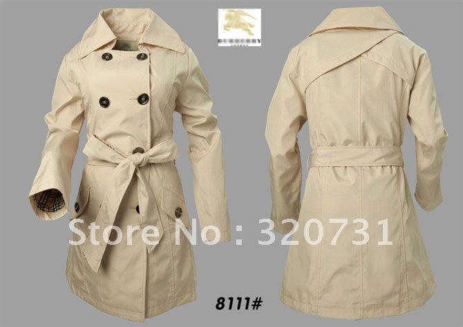 HOT HOT Long Double Breasted Trench Coat For Women / Spring&Autumn Lady Trench Jacket / Outerwear #8111