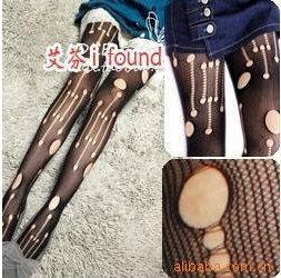 Hot item Best discount women Sexy Punk tear hole leggings pantyhose retro underpants stocking Free shipping