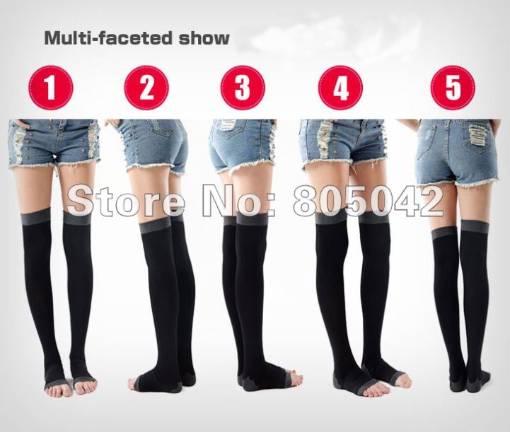 Hot Japan design germa sleeping thigh high socks premium Slimming Leg Socks 200pairs/lot+Free Shipping