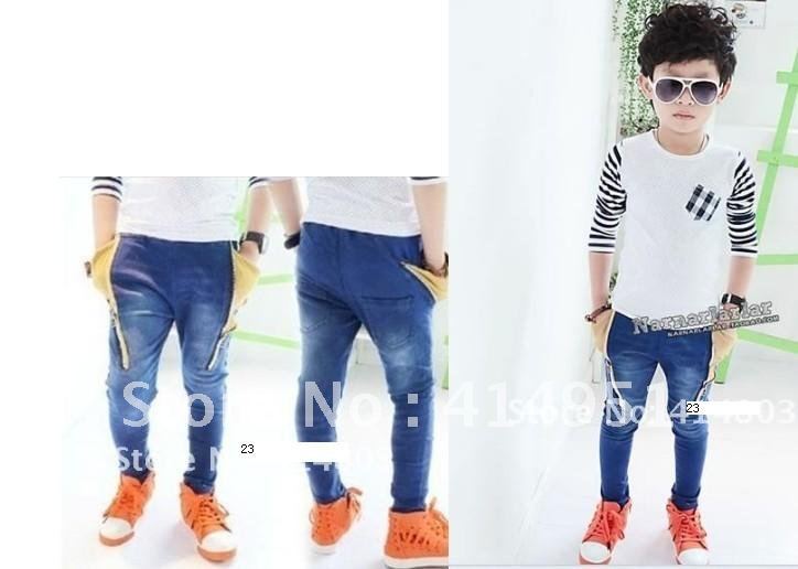 Hot! New! Boys/Girls Fashion Jeans, Kids Autumn Pants Children Spring Trousers Leggings 5pairs/lot Quality Guarantee!