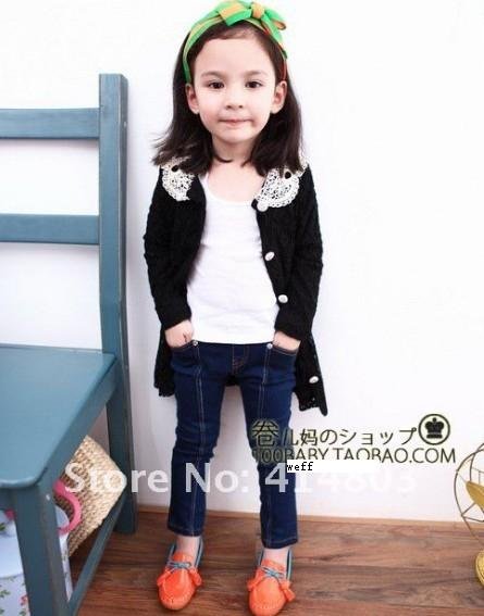 Hot! New! Girls Fashion Jeans, Kids Autumn Pants Children Spring Trousers Leggings 5pairs/lot Quality Guarantee!