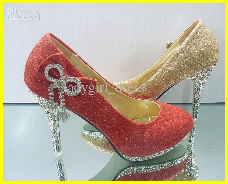 Hot promotion Beautiful Gold Heels Beaded Lady Girl Bridal Wedding Shoes size 34---39.