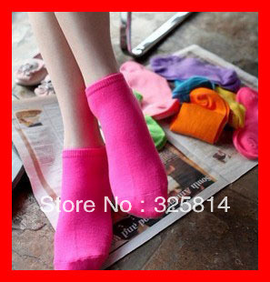 hot sale 10pairs/lot Candy Colors Women socks Fashion lowest price high quanlity anklets female boat sock free shipping