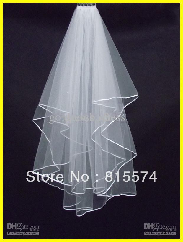 Hot sale 2 LAYERS White bridal wedding veil Wedding Veil Bridal Veil With Comb Bridal Accessories