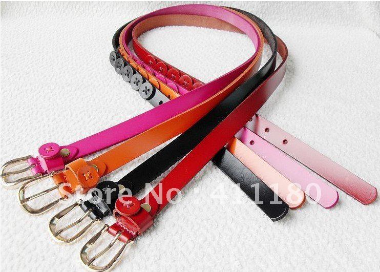 Hot sale 2012 fashion genuine leather belt for lady fashion style and fashion color available free shipping
