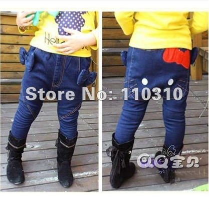Hot sale 2012  hello kitty Jeans Popular Kids Jeans Baby Wear with Good Quality free shipping