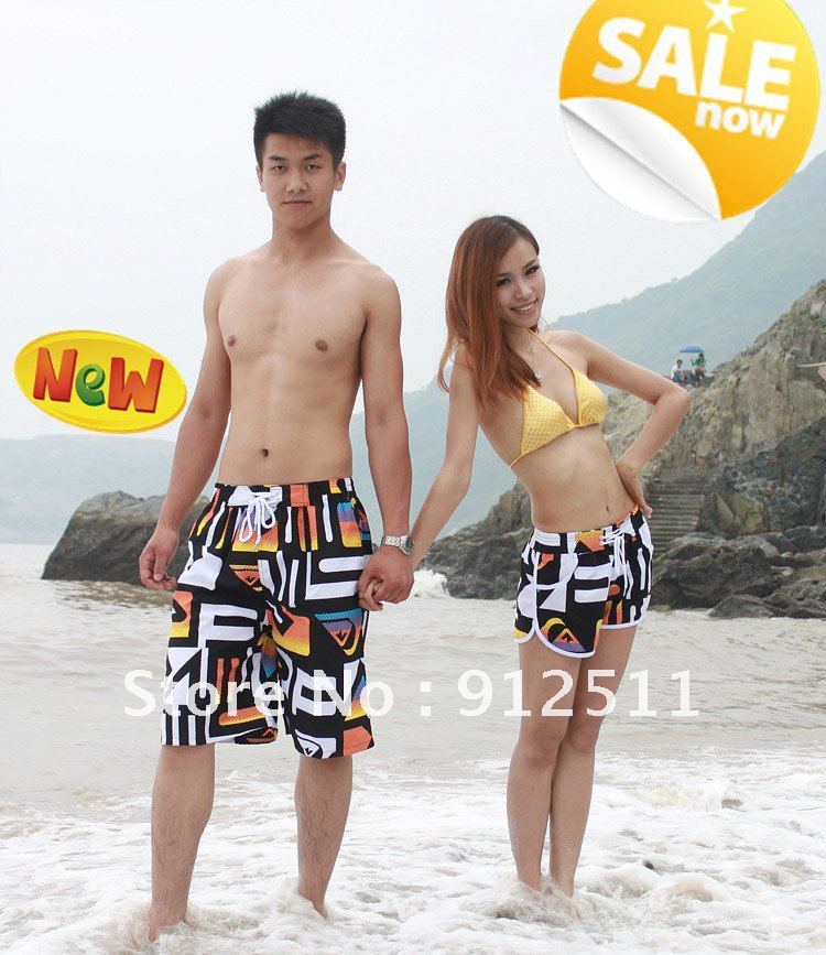 Hot Sale 2012 New Fashion Sunshine Lovers Leisure Beach Pants,  Geometric Patterns Beachwear .