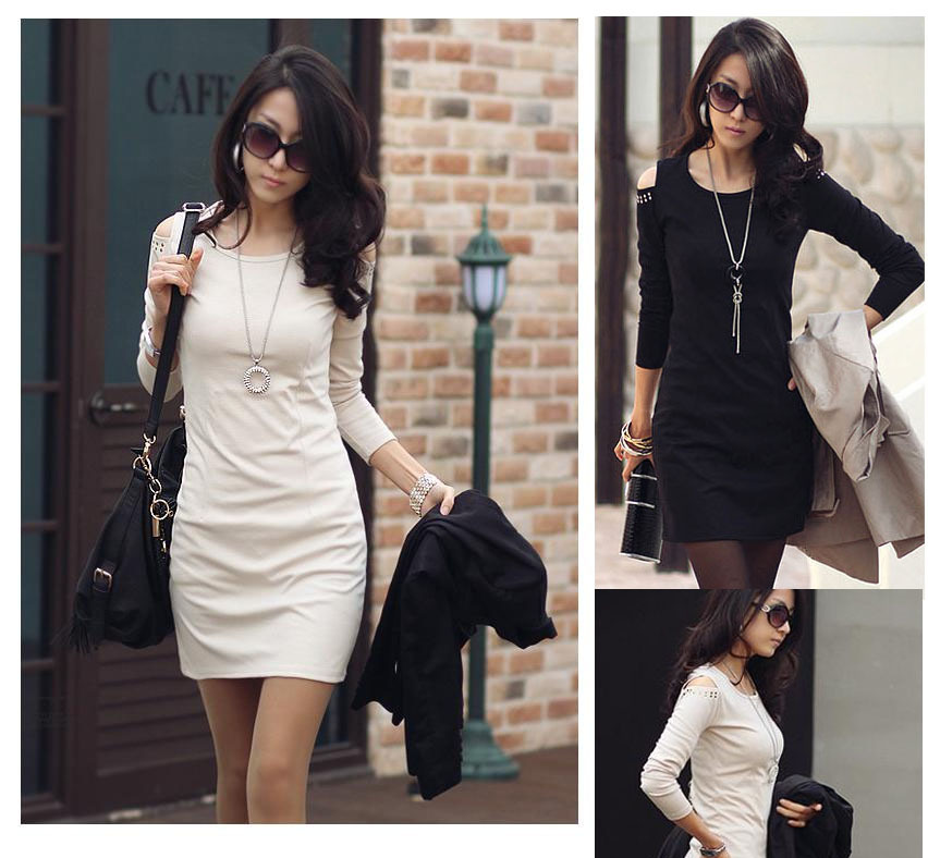 Hot sale! 2013 new arrival women strapless solid color slim long-sleeve autumn and winter one-piece dress basic skirt