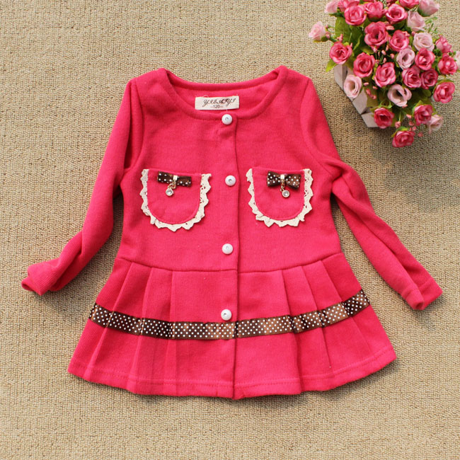 HOT SALE! 2013 spring girls clothing solid color sweet gentlewomen outerwear cardigan child FREE SHIPPING