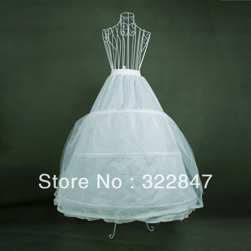 Hot sale 2Tier + 3 Hoop Wedding Bridal Gown Dress Petticoat Underskirt Crinoline Wedding Accessories y10004