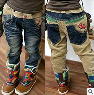 Hot sale 4pcs chinldren jeans boy / girl tannins pants mixed colors casual fashion free shipping