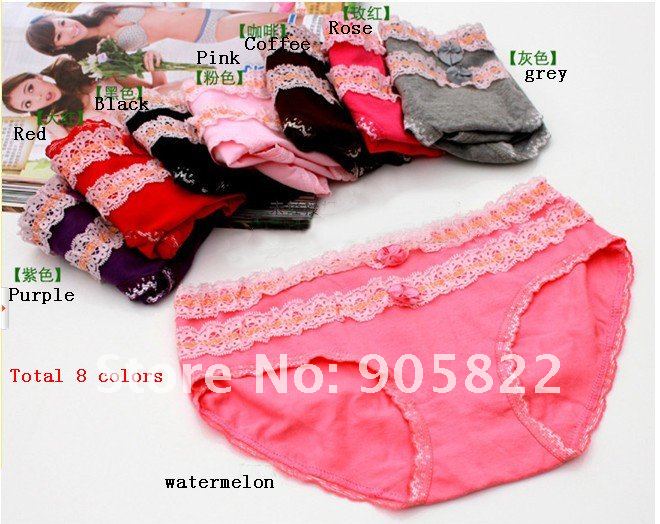 Hot sale+50pcs/lot,fashion women's sexy colorful lace panties, sexy lingerie /women's underwear/sexy briefs/(KT011)