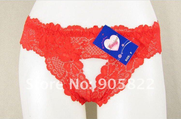 Hot sale+50pcs/lot,Hollow-out design Multicolor Sexy underwear,women's lace  g-string /briefs(KT022)