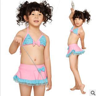 Hot Sale! baby girls/chlidren swimsuits, girl's bikini swimwear,baby Cute Split swimsuits C112