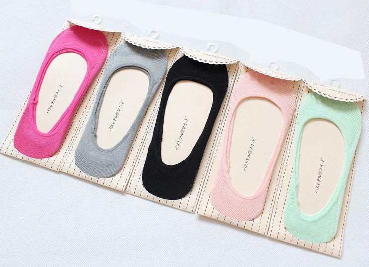 Hot Sale Bamboo Charcoal Fiber Breathing Invisible Boat Socks For Womens,50 Pair/Lot+Free shipping