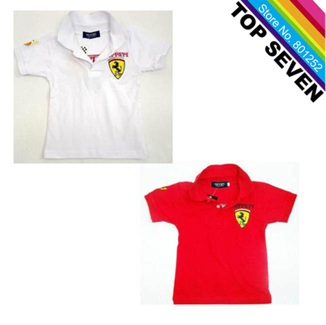 Hot Sale Boys T-shirt Short  Sleeve Polo for Kids Lapel Purity Boys Clothes Free Shipping