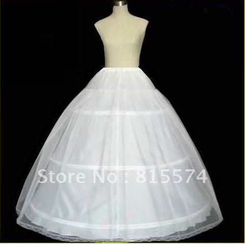 Hot sale Cheapeat 3 Hoop Wedding Bridal Gown Dress Petticoat Underskirt Crinoline Wedding Accessories