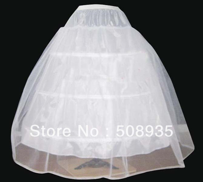 Hot sale Cheapeat 3 Hoop Wedding Bridal Gown Dress Petticoat Underskirt Crinoline Wedding Accessories Hot sale 50% off 0012
