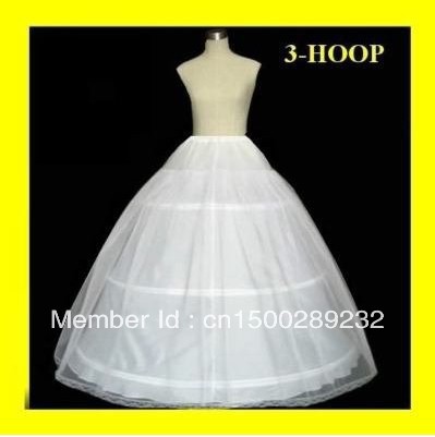 Hot sale Cheapeat 3 Hoop Wedding Bridal Gown Dress Petticoat Underskirt Crinoline Wedding Accessories Hot sale 50% off