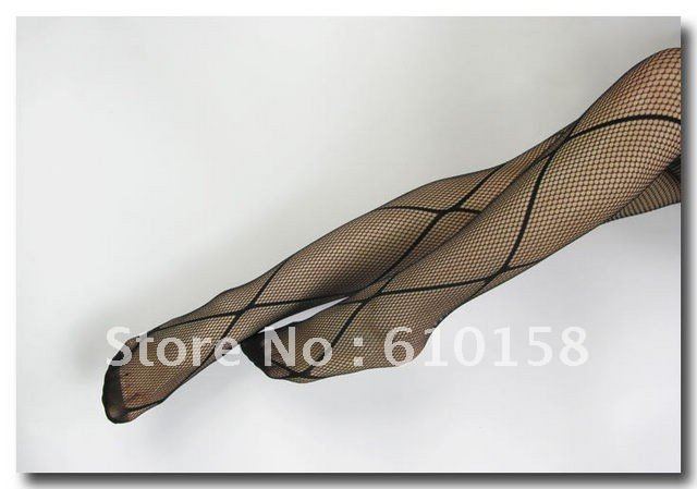 Hot Sale! Diamond Check Pattern Mesh Fishnet Lady's Sexy  Pantyhose Vintage Leggings Tights Stocking 12pcs/Lot  Retail  Package