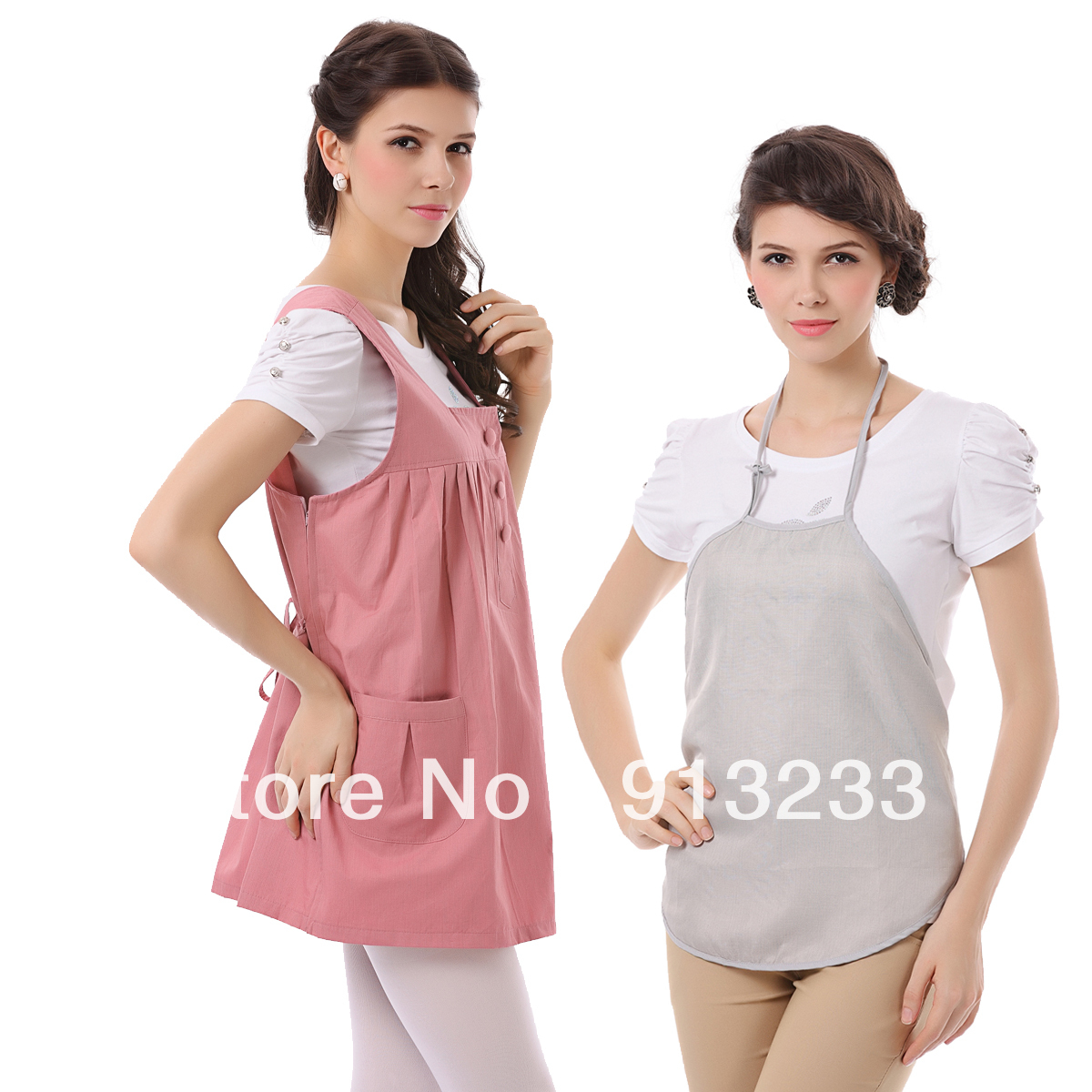 Hot sale free ship 2pcs/set silver fiber radiation-resistant Vest+bellyband for Pregnant protect fetus far away from radiation
