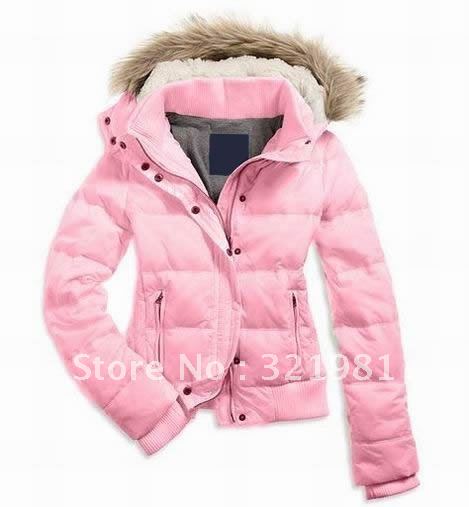 Hot Sale Free shipping AE Down Jacket Coats With Hat Wome's Short Style winter Coats ,top quality