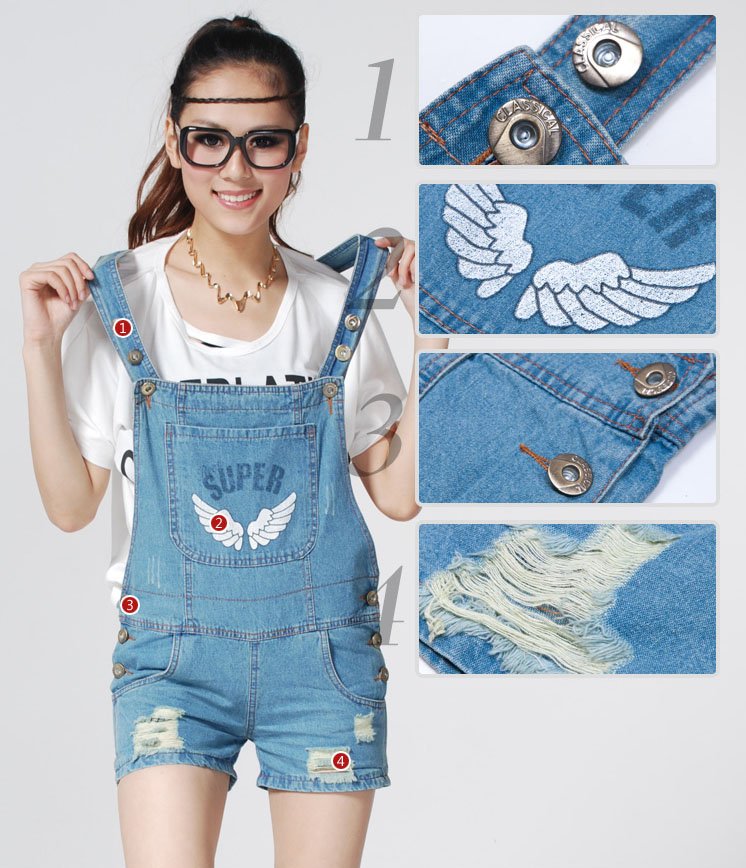 Hot Sale Free Shipping Fashion Braces Super Wings Women Jumpsuit , Working Ovall Clothes, Ladies Supper Rompers, JD2005LJ