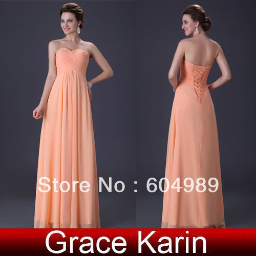 Hot Sale Free Shipping GK Strapless Pink Ball Formal Gown Women Long Sexy Prom Dress Evening New CL3409