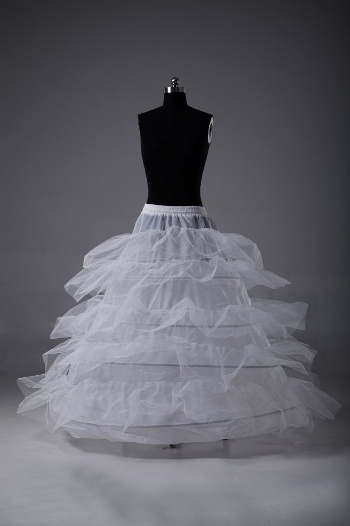 hot sale free shipping in stock exquisite cheap white wedding petticoat bridal underskirt for wedding dresses