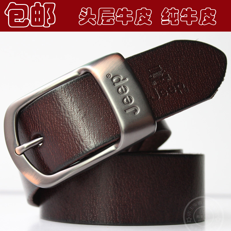 Hot Sale genuine  Leather Belt For Men first layer of cowhide Belt  male lengthen fashion Men's Waistband