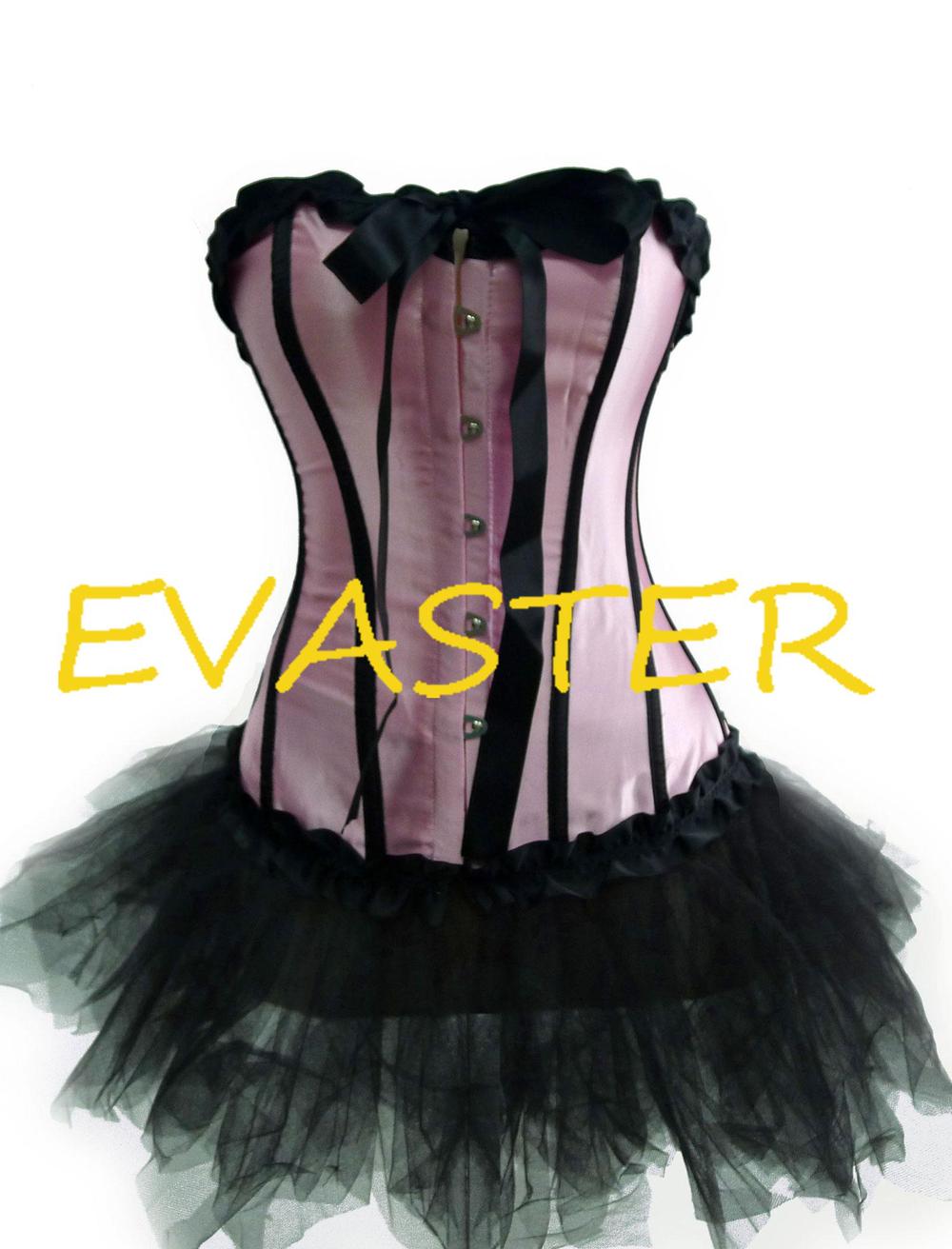 Hot sale High quality Pink Satin Burlesque women sexy body corsets