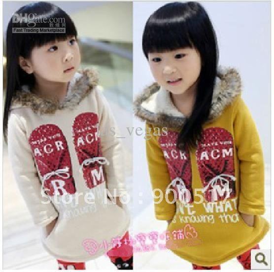 Hot sale hoodies Girls long sleeve coat kids outwears two colors clothes Children's wears lcazsz q10