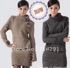 Hot sale korea Hedging Slim-type high-neck long-sleeved long sweater free shipping