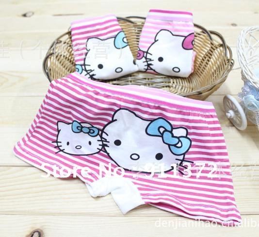 Hot sale Leica Girls Boxer Briefs Stripe Cat Panties
