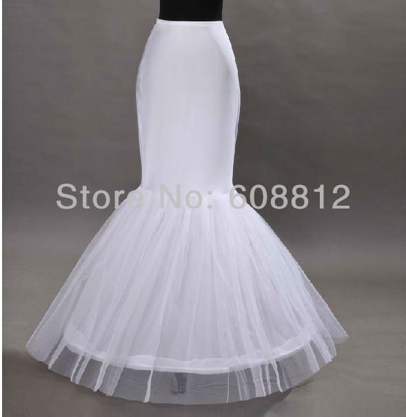 Hot sale Mermaid Free shipping In Stock A-Line Adjustable Slip Wedding Petticoat Bridal Underskirt Crinoline For Wedding Dresses