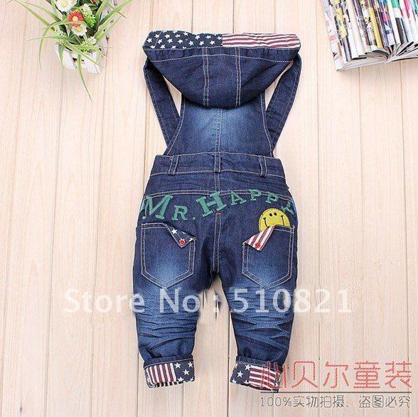 Hot sale Newest Design!! Baby boy/Girls Jeans Overalls Long Trousers Fashion Kids Overall pants