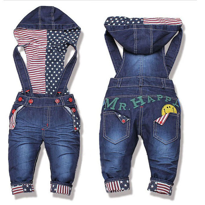 Hot sale Newest Design!! Baby Boys/Girls Overall Jeans Long Trousers Fashion Kids pants High quality baby wear 5pcs/lot