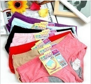 Hot sale physiological pants leak-proof night 100% cotton modal women's seamless panties 5pcs/lot free shipping
