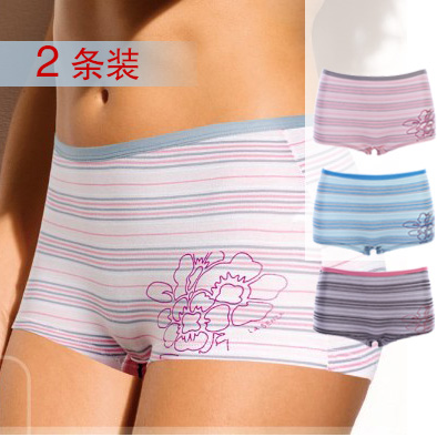 hot sale Plus size panties female 100% cotton modal sexy trunk temptation mid waist neiku