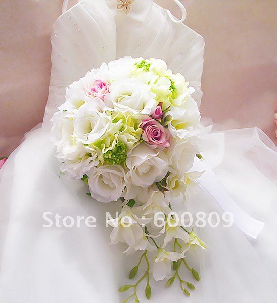 Hot sale Popular artificial flowers Wedding Bouquet,Throw Bouquet, Bridal Bouquets