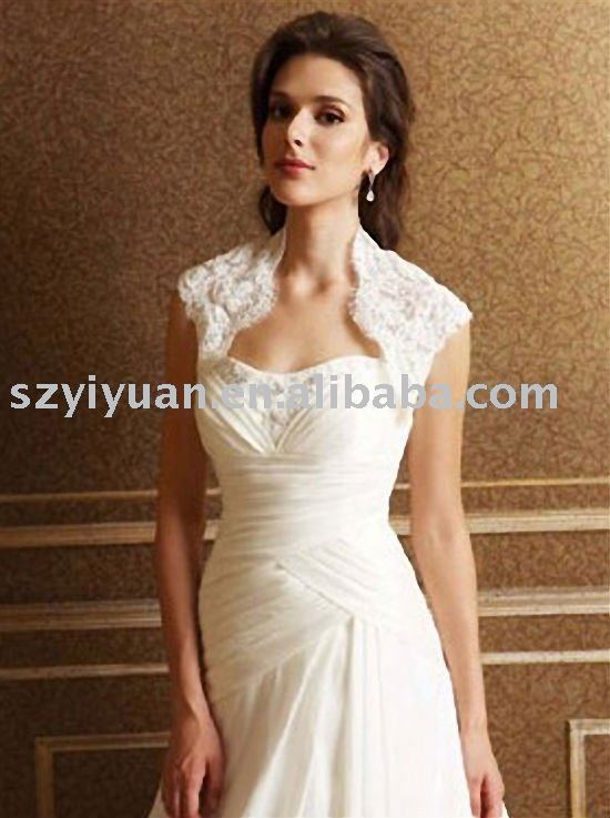 Hot sale promotion elegant lace wedding jacket