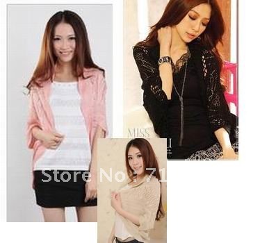 Hot sale shawl Pierced big yards jacket korea knitting sweater free shipping